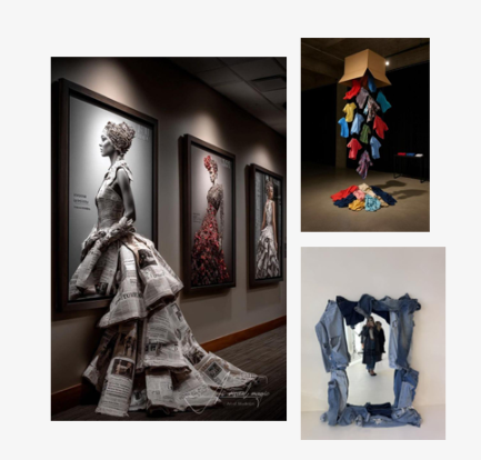 Exposição “Metamorfose” transforma peças descartadas em arte no Uberlândia Shopping