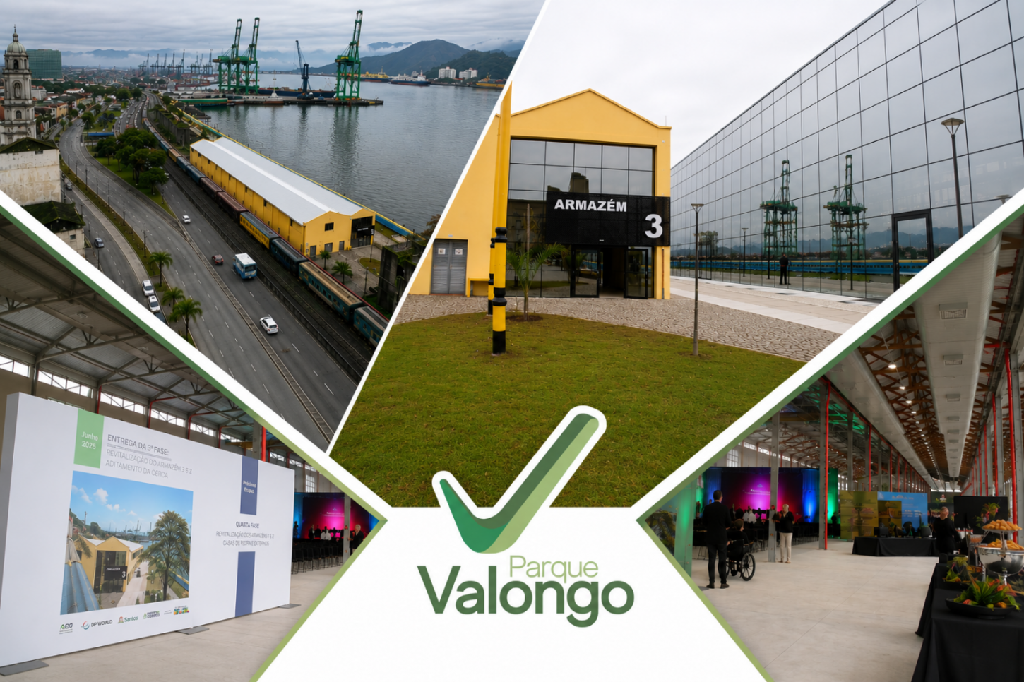 Armazém 3 renasce revitalizado e impulsiona nova fase do Parque Valongo, em Santos
