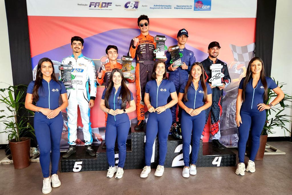 Bernardo Gentil deu show na 3ª etapa do Brasília Kart Series