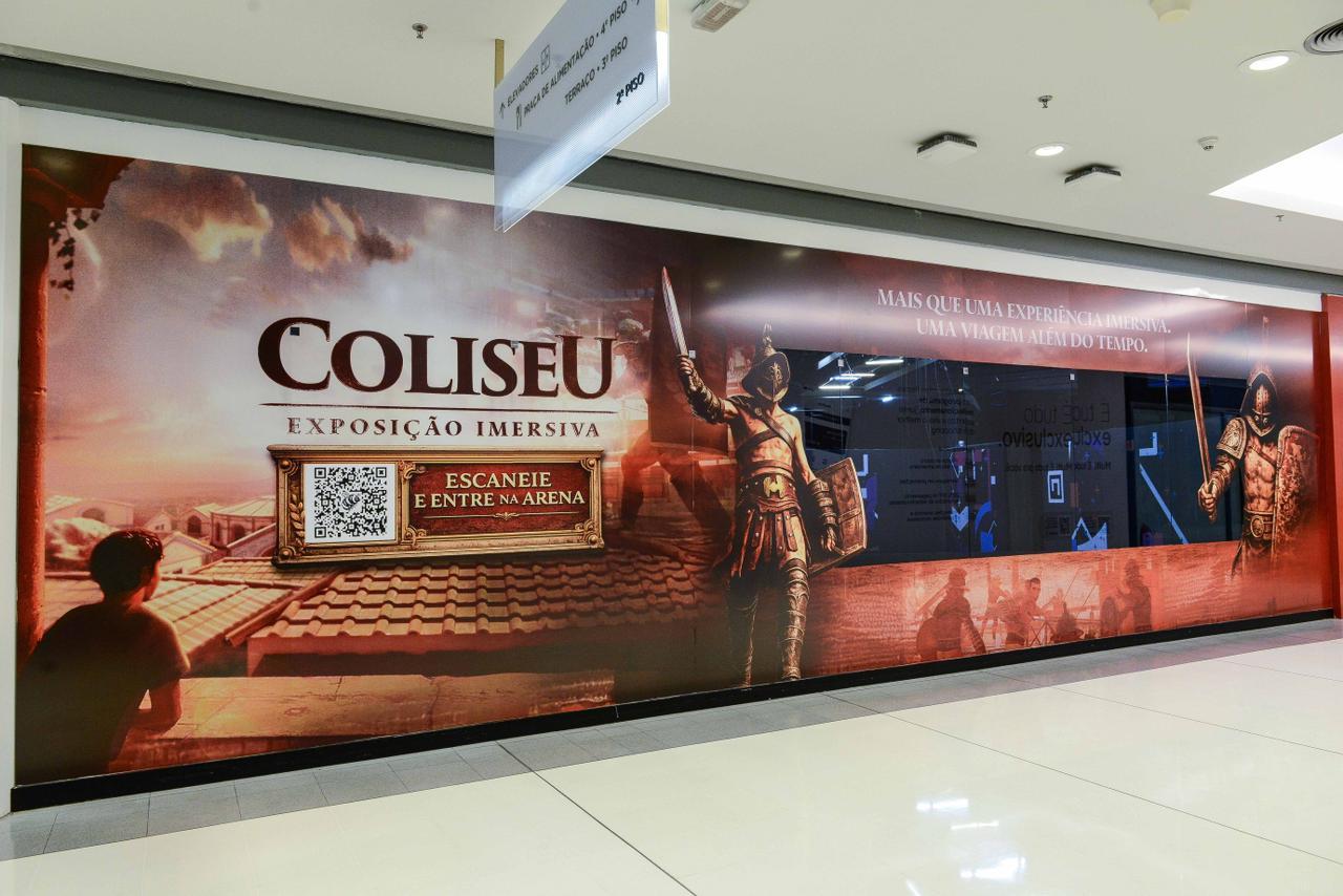 Coliseu: Exposição Imersiva estreia em Uberlândia e leva o público à Roma Antiga com experiência em metaverso