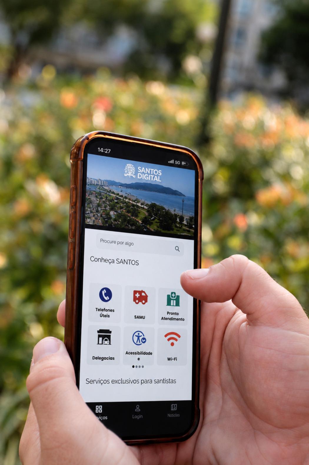 Santos Digital concentra mais de 60 serviços para munícipes e turistas