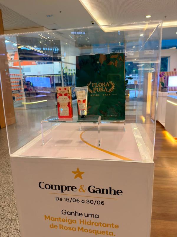 São Bernardo Plaza promove ação de compre e ganhe em parceria com a Flora Pura