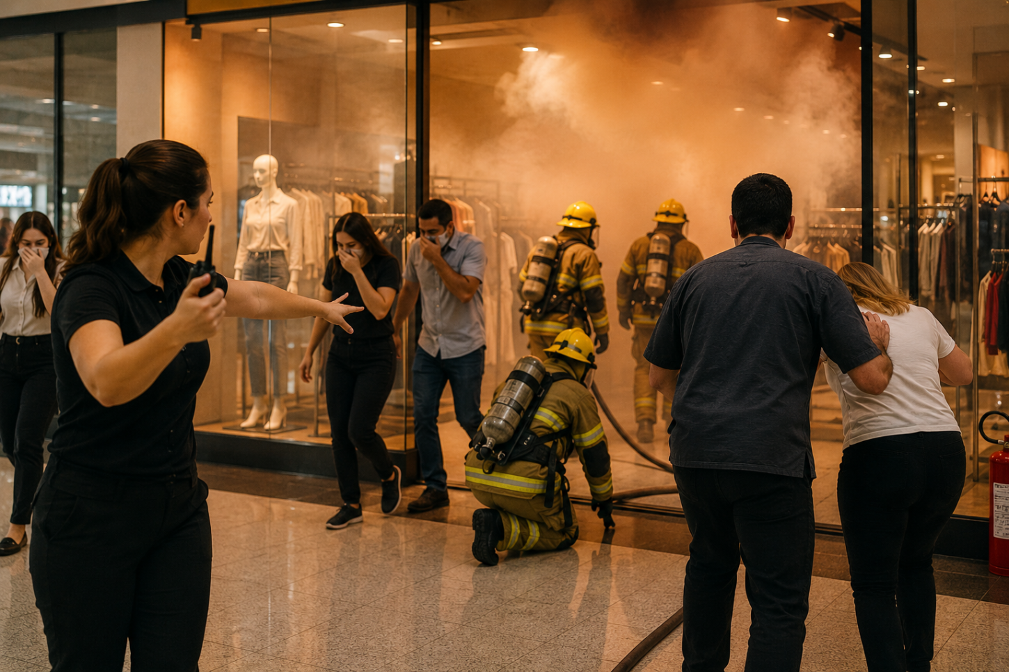 Uberlândia Shopping faz treinamento de segurança para situações de emergência