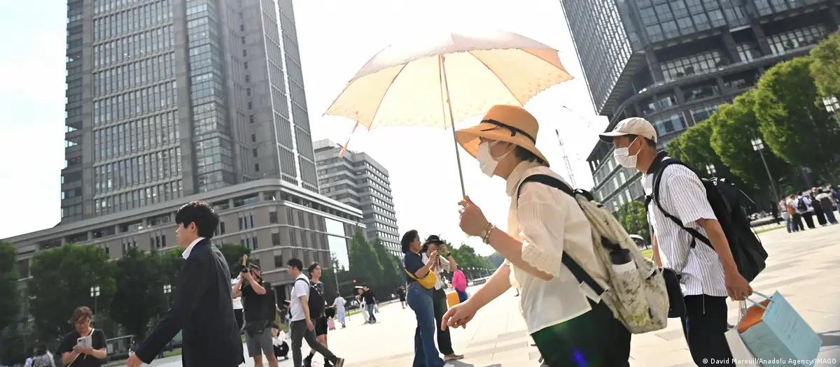 Onda de calor provoca recorde de internações em Tóquio