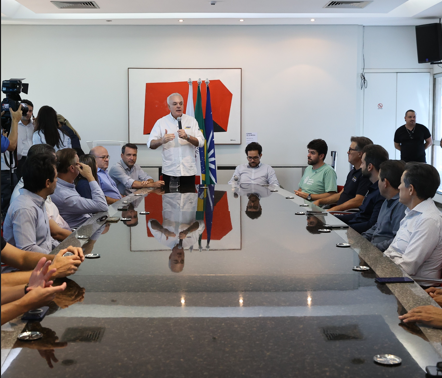 Prefeitura sedia solenidade de anúncio de pavimentação da MGC-455 e de liberação do tráfego no Anel Viário Sul em Uberlândia