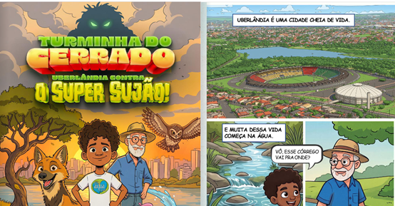 Revistinha Turminha do Cerrado passa a estar disponível gratuitamente no site do Dmae