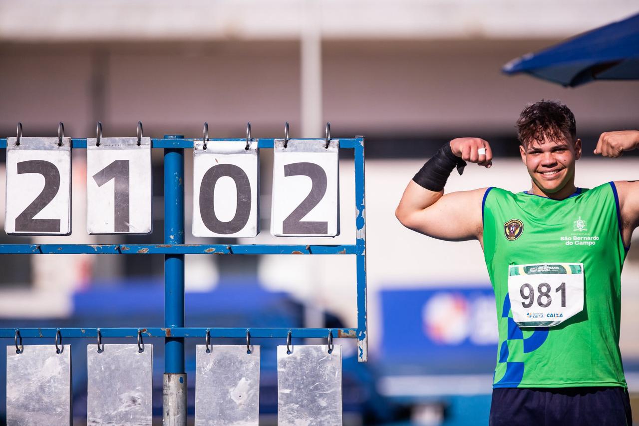Atleta de São Bernardo, Pyetro Souza é campeão brasileiro no arremesso de peso