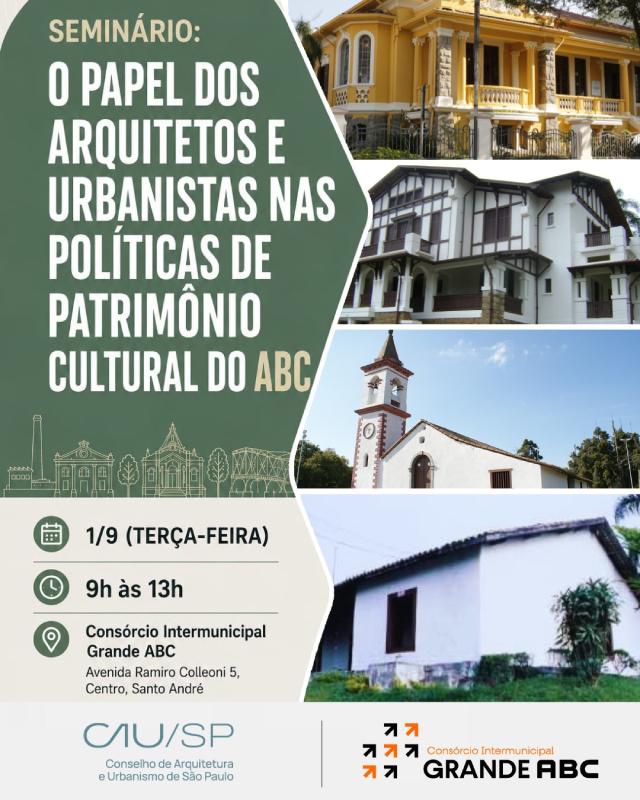 Consórcio ABC promove seminário sobre patrimônio cultural da região