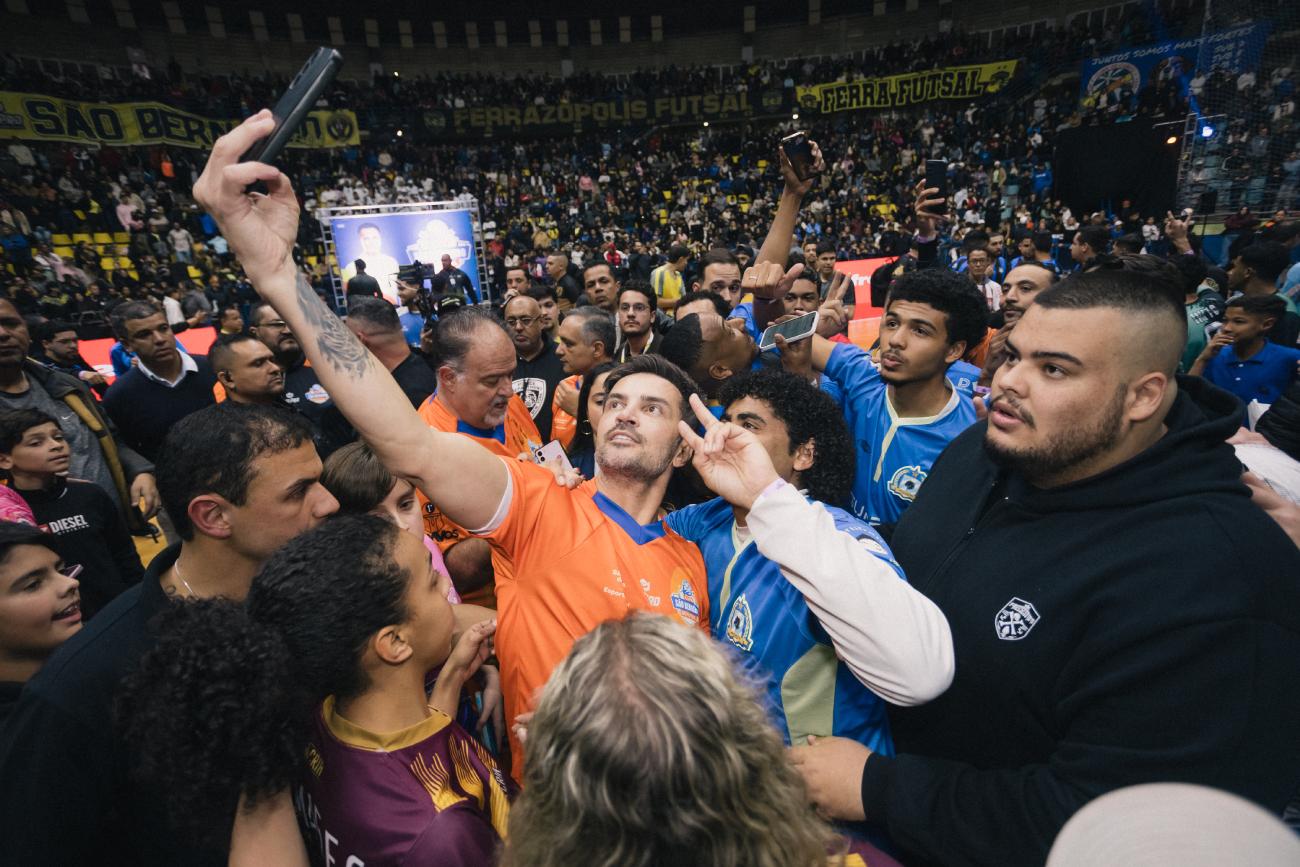 Grande final da Copa SBC de Futsal terá jogo festivo com a participação do craque Falcão