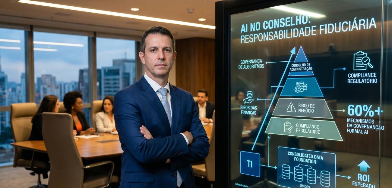 Por que a inteligência artificial virou responsabilidade fiduciária, e não de TI