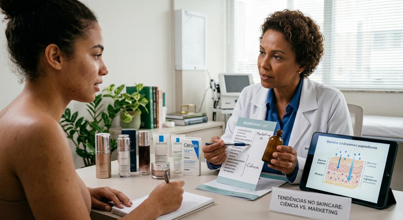 Tendências no 'skincare': especialista explica como separar promessas de marketing da ciência real na rotina de cuidados