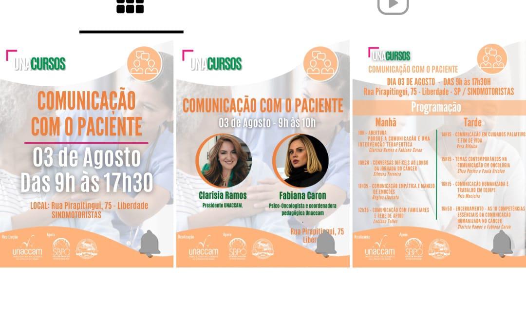 UNACCAM promove curso gratuito sobre comunicação humanizada com pacientes no Sindicato dos Motoristas 