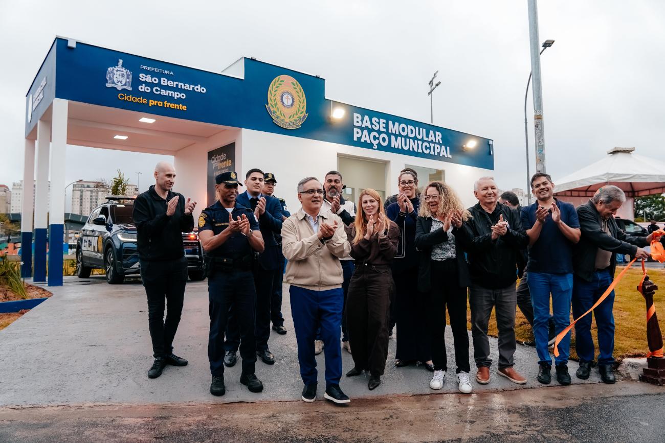 São Bernardo entrega primeira Base Modular da GCM e reforça segurança no Paço Municipal