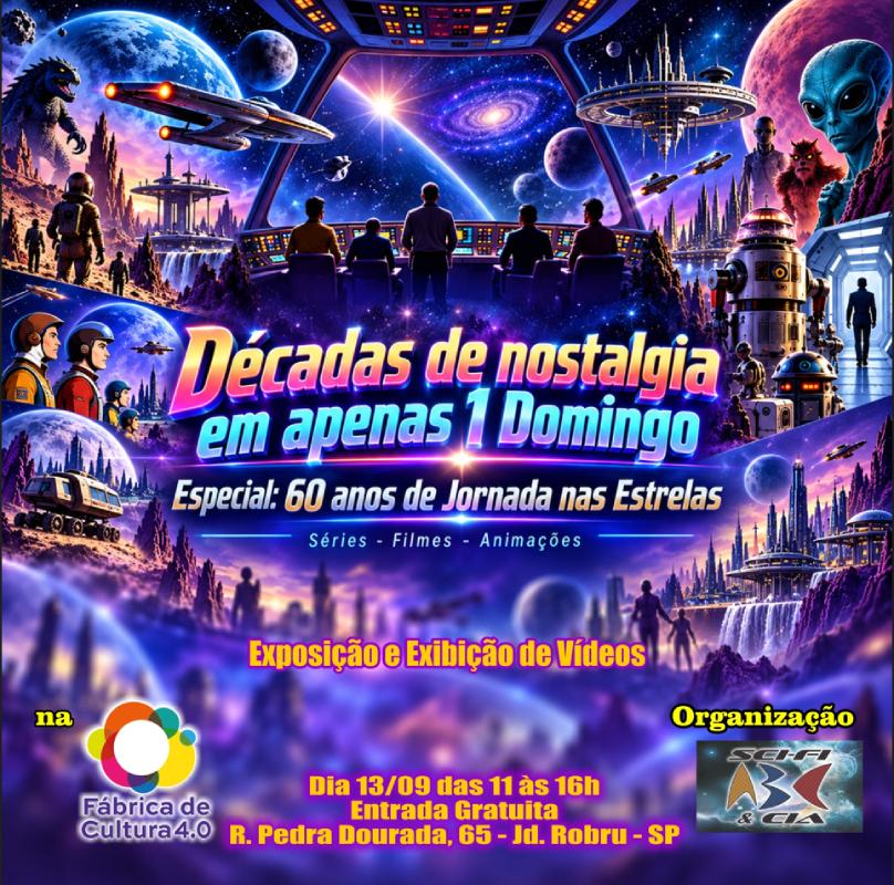 Sci-Fi ABC & Cia.: cultura pop, memória, colecionismo e paixão que atravessam gerações