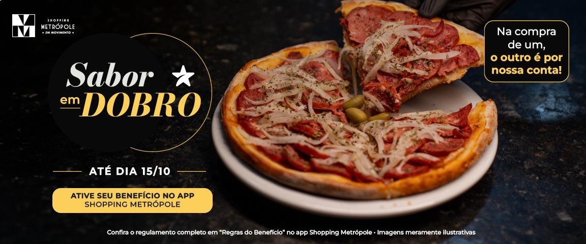 Shopping Metrópole promove Sabor em Dobro com opções que vão de hambúrguer a sobremesas 