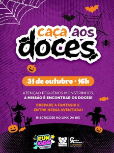 Caça aos Doces do Uberlândia Shopping reúne mais de 700 inscritos neste sábado