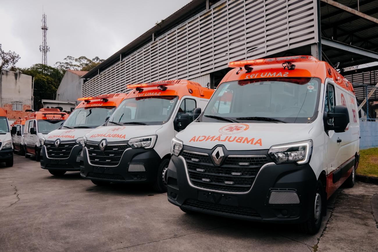 Com novas ambulâncias, São Bernardo reforça frota e qualifica atendimento do SAMU 
