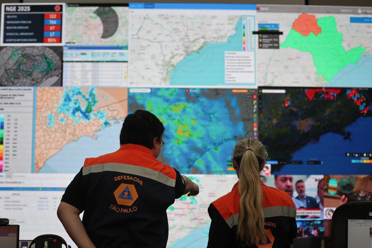 Defesa Civil coloca todo o Estado de São Paulo em atenção para três dias de chuva  