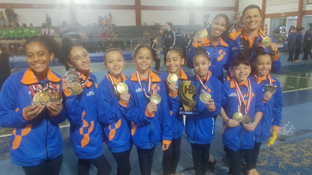 Equipe feminina de ginástica artística de São Bernardo brilha e garante título nos Jogos Abertos do Interior 