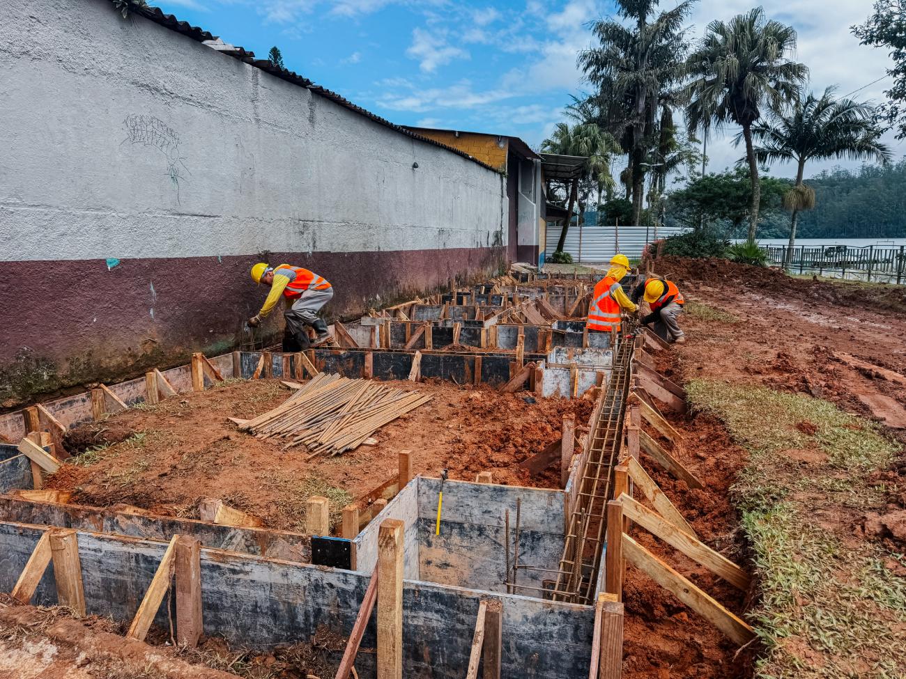 Marco histórico, obras na Prainha do Riacho Grande, em São Bernardo, avançam com intervenções de infraestrutura