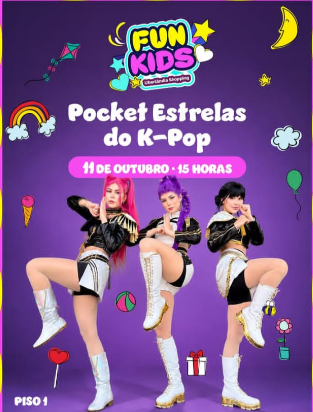 Maria Clara & JP e Mel Slime são destaques do mês das crianças no Uberlândia Shopping