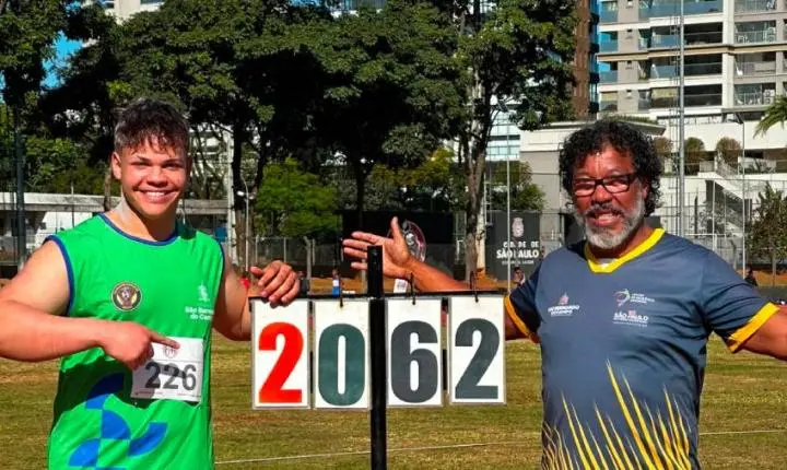 Atleta de São Bernardo bate recorde brasileiro Sub-18 no arremesso de peso e entra no ranking mundial da temporada