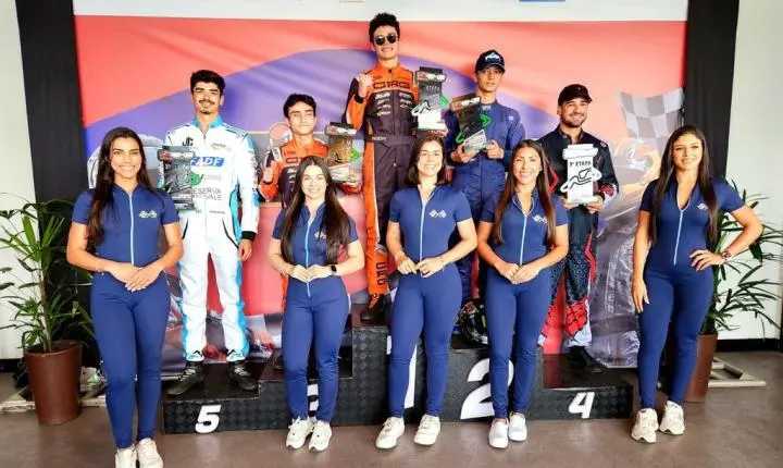 Bernardo Gentil deu show na 3ª etapa do Brasília Kart Series