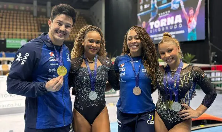 Brasil fecha Copa do Mundo de ginástica com mais cinco pódios 
