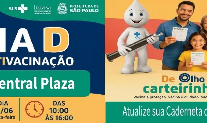 Central Plaza Shopping recebe Dia D de Multivacinação