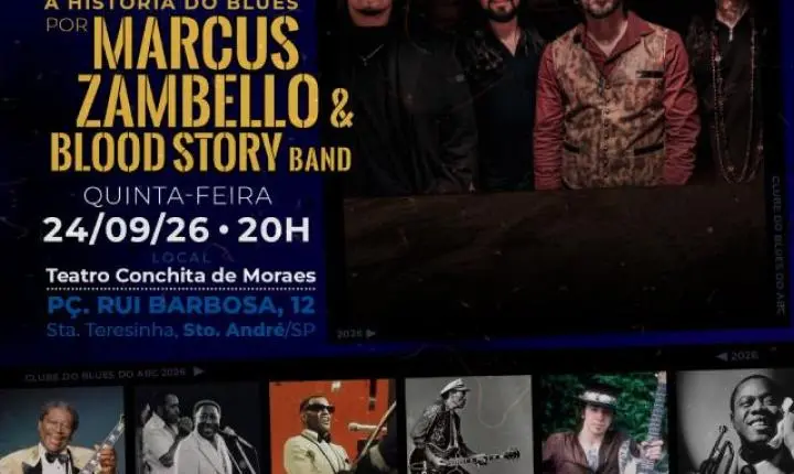 Clube do Blues do ABC estreia em Santo André com espetáculo que conta a história do blues