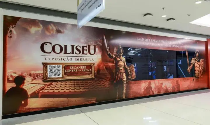 Coliseu: Exposição Imersiva estreia em Uberlândia e leva o público à Roma Antiga com experiência em metaverso