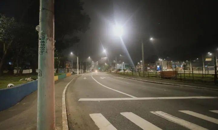 Com investimento, São Bernardo ganha novos pontos de iluminação na Pery Ronchetti, Rua dos Vianas e Ponte Estaiada