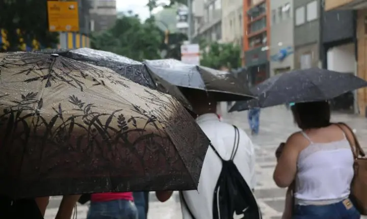 Defesa Civil alerta para chuva forte entre quarta (9) e quinta-feira (10) em diferentes regiões do estado  