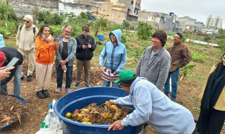 Em São Bernardo, iniciativa busca fortalecer agricultura urbana, capacitar trabalhadores e incentivar produção de adubo orgânico