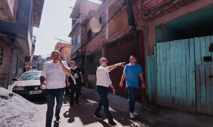 Em vistoria, equipes da Prefeitura de São Bernardo planejam urbanização dos bairros Divinéia, Oriente e Paraíso
