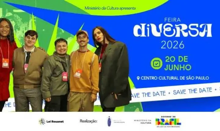 Feira Diversa 2026 abre inscrições e traz show de Jaloo no Centro Cultural São Paulo
