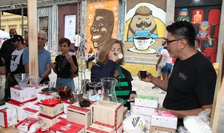 Festival Santos Café movimenta o Centro com gastronomia, música e experiências gratuitas