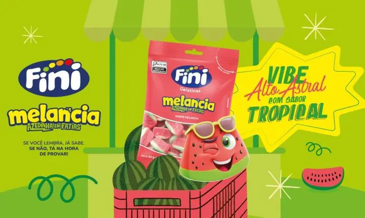 Fini expande liderança em gelatinas com o lançamento de Melancia em Fatias Azedinha