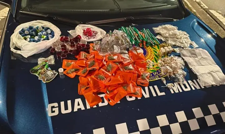 GCM de São Bernardo prende dois e apreende 550 porções de drogas em menos de 48 horas em ações no Ferrazópolis e Demarchi