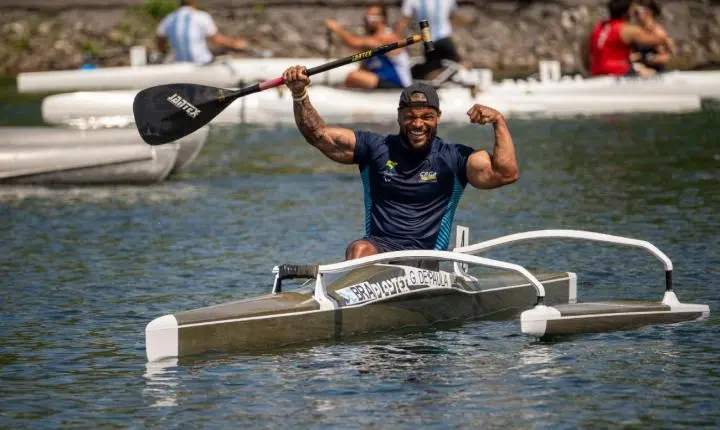 Giovani Vieira, da paracanoagem de São Bernardo, é ouro na Copa do Mundo do Canadá