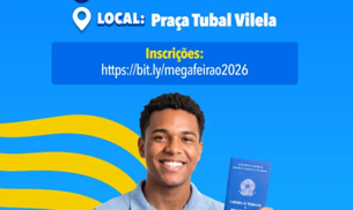 Prefeitura amplia acesso às vagas de trabalho com salários superiores a R$ 4 mil com a realização do 4º Mega Feirão de Empregos