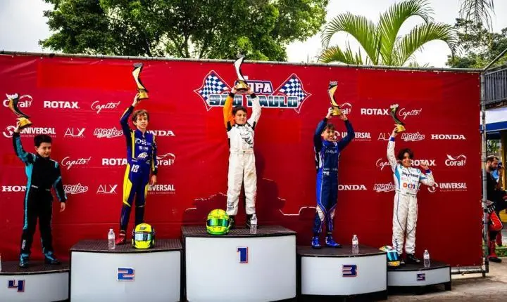 Rafael Guimarães vence corrida de recuperação e conquista pódio em estreia na Copa São Paulo KGV