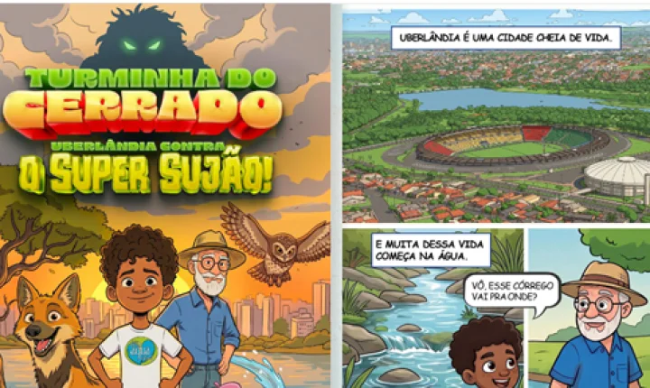 Revistinha Turminha do Cerrado passa a estar disponível gratuitamente no site do Dmae