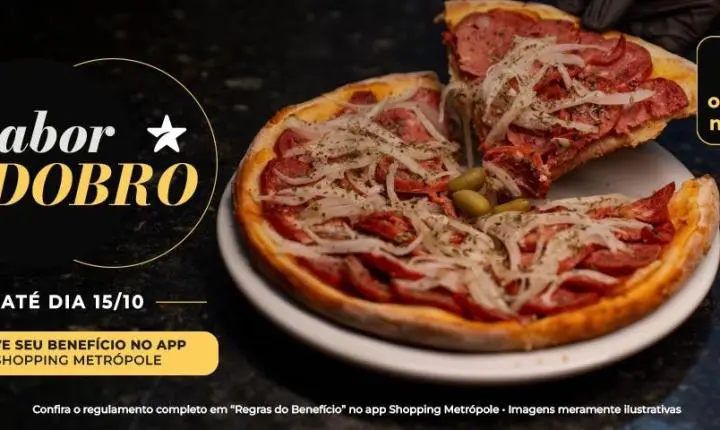 Shopping Metrópole promove Sabor em Dobro com opções que vão de hambúrguer a sobremesas 